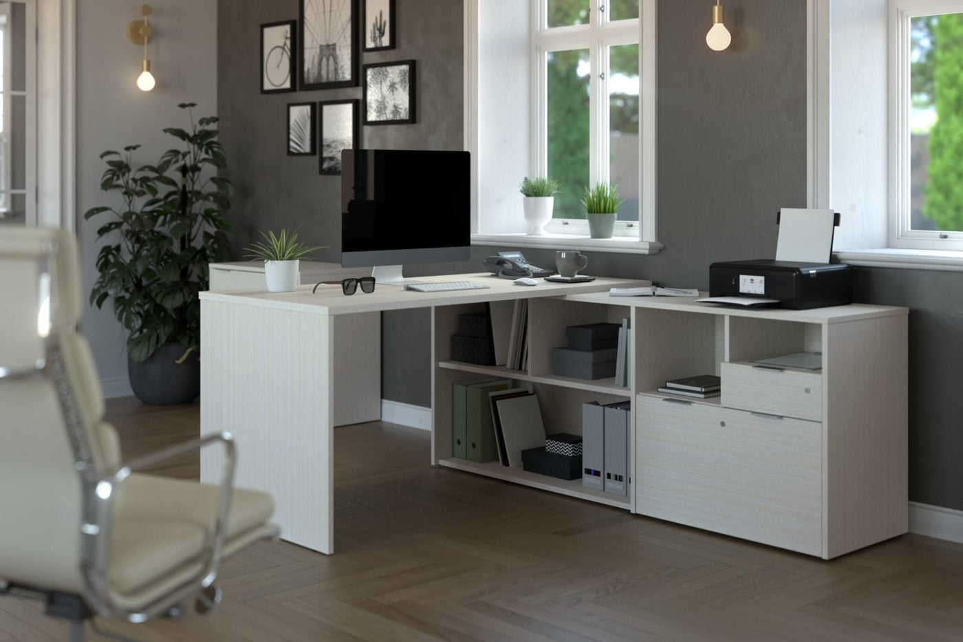 Huit raisons de choisir un bureau d'angle pour votre bureau à domicile