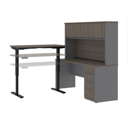 L-Shaped Desk with Drawers
