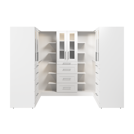 Modular U-Shaped Closet Organizer