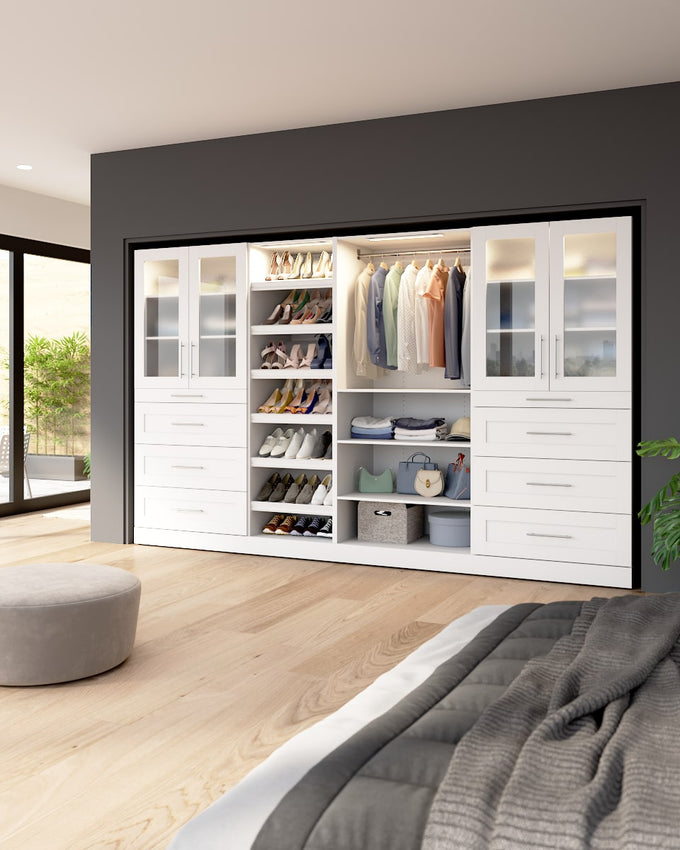 White Closet organizer