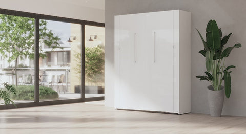 Dual piston system and steel frames provide reliable, secure and smooth operation of your bed by just one person