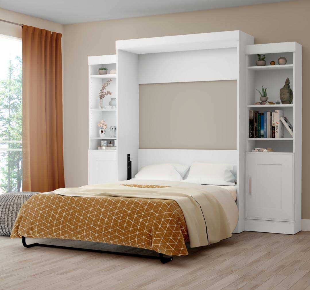 Bestar white murphy bed