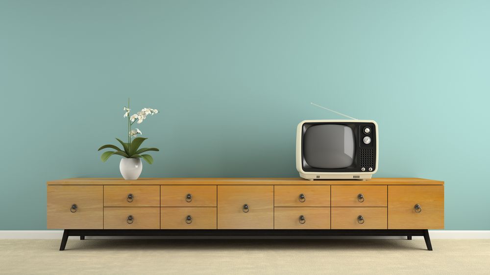 Mid century modern tv stand