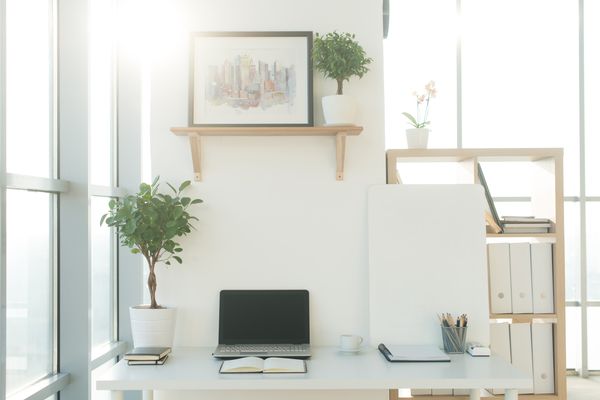 White office environment light