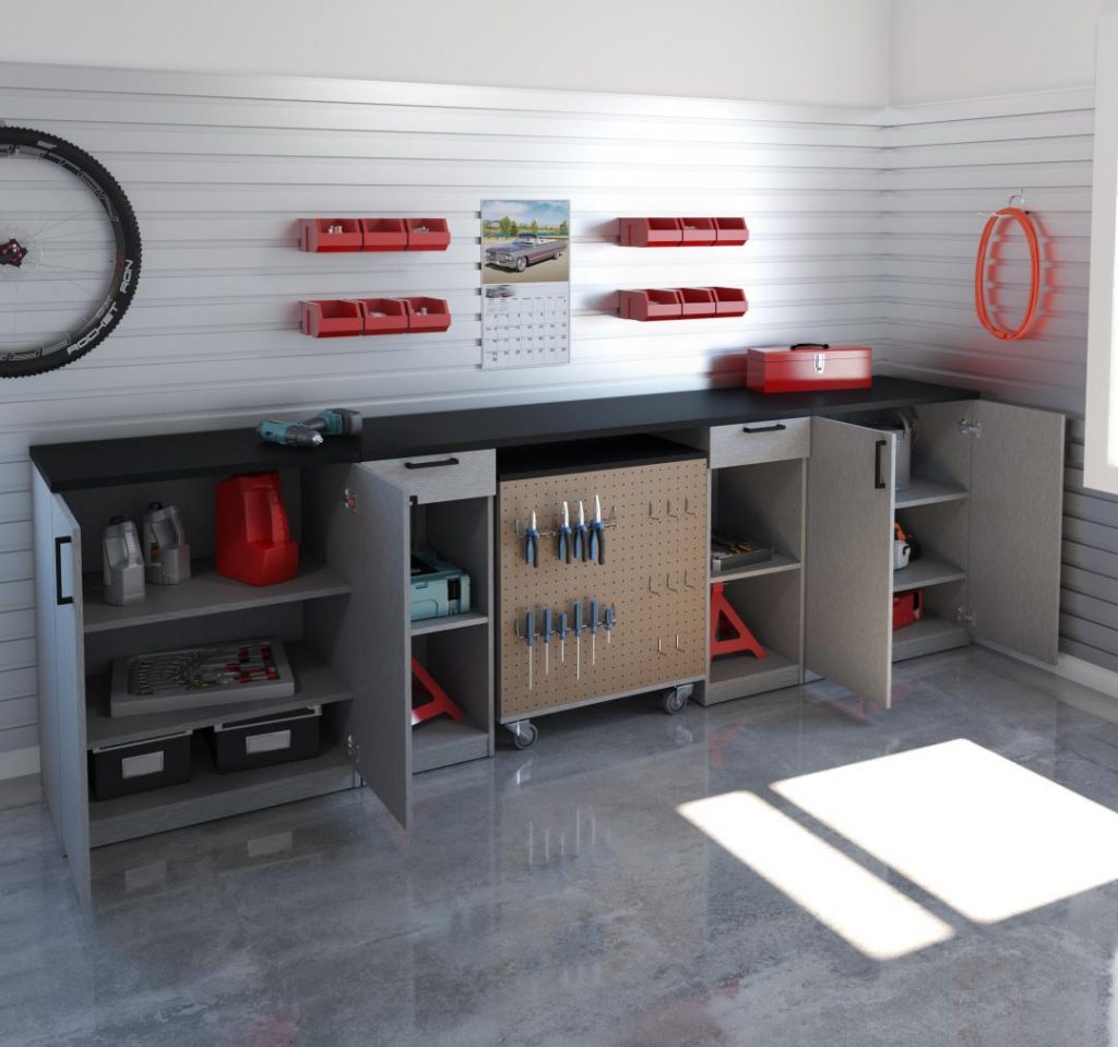 Garage storage and workshop