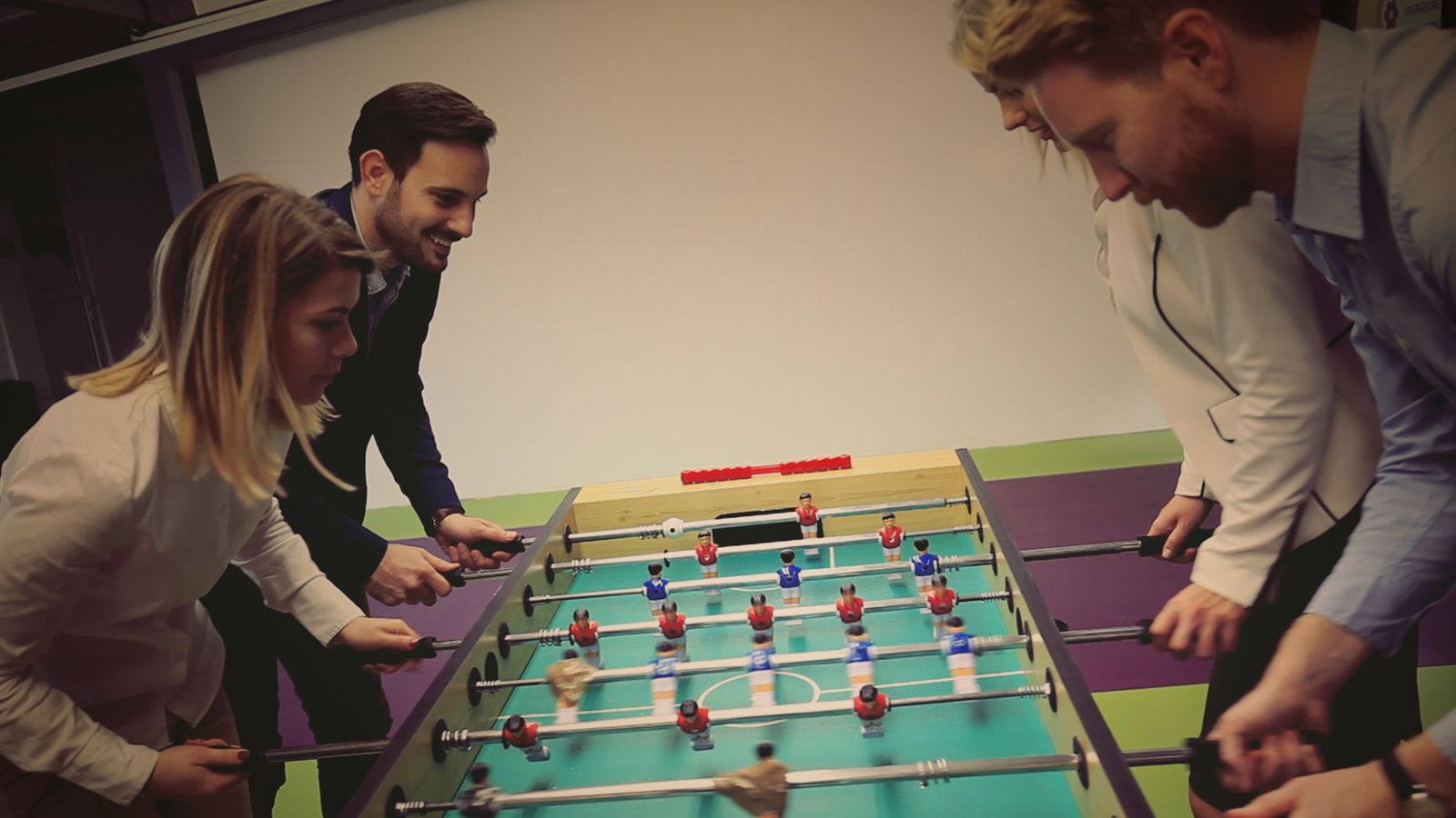 game room in an office