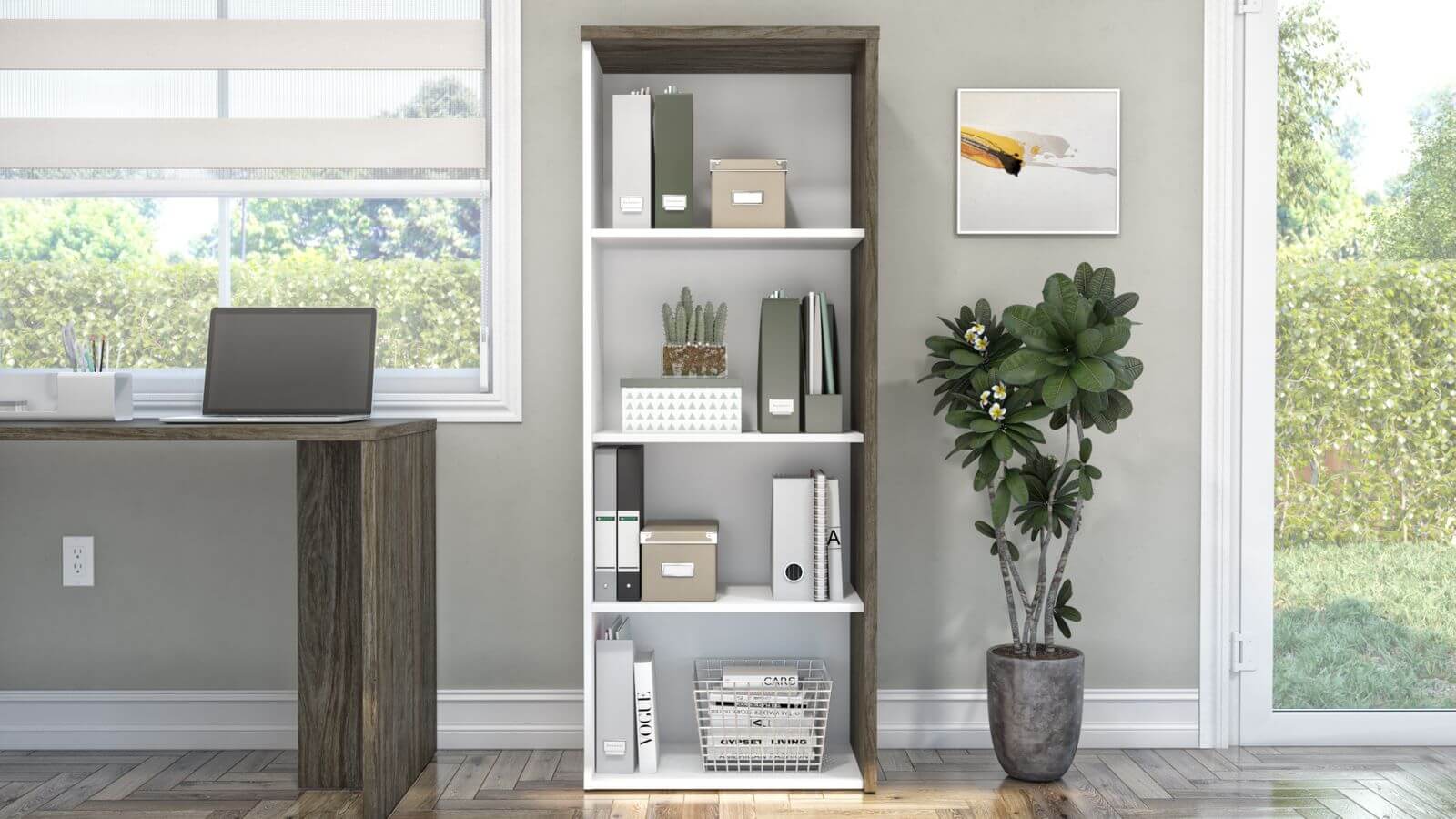Home office bookcase