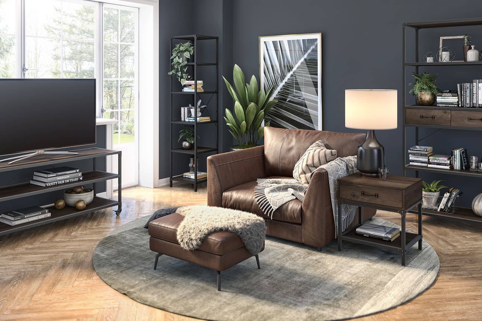 Cozy living room with Bestar furniture