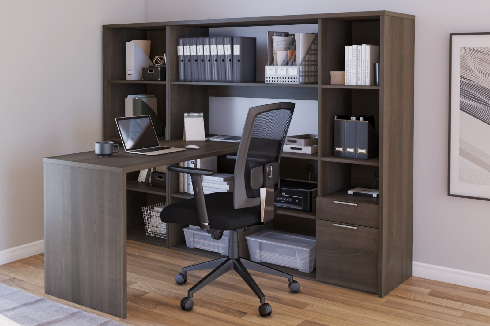 Bestar Desk with Storage