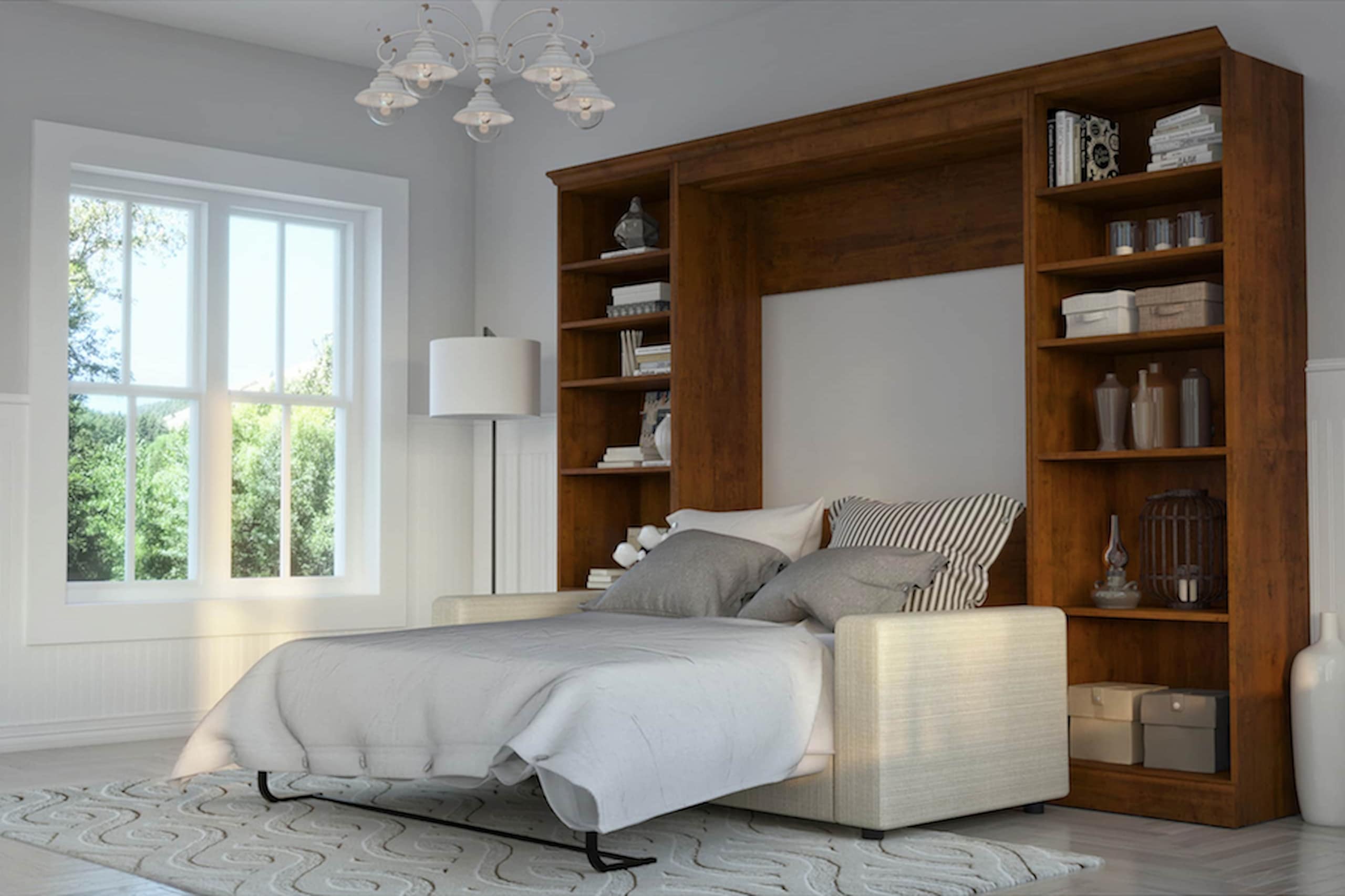 Looking for the Perfect Solution for Your Small Space? Try a Murphy Bed with Bookshelf!