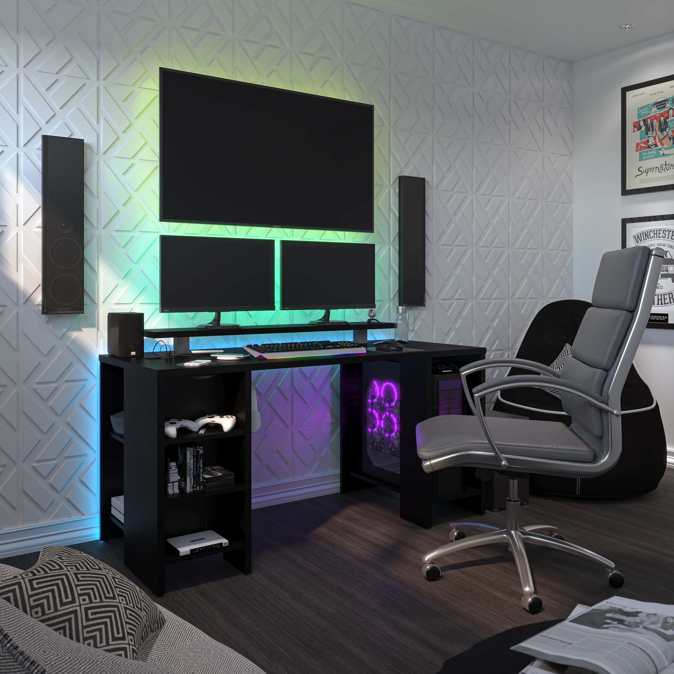 Bestar gaming desk for the perfect gaming room