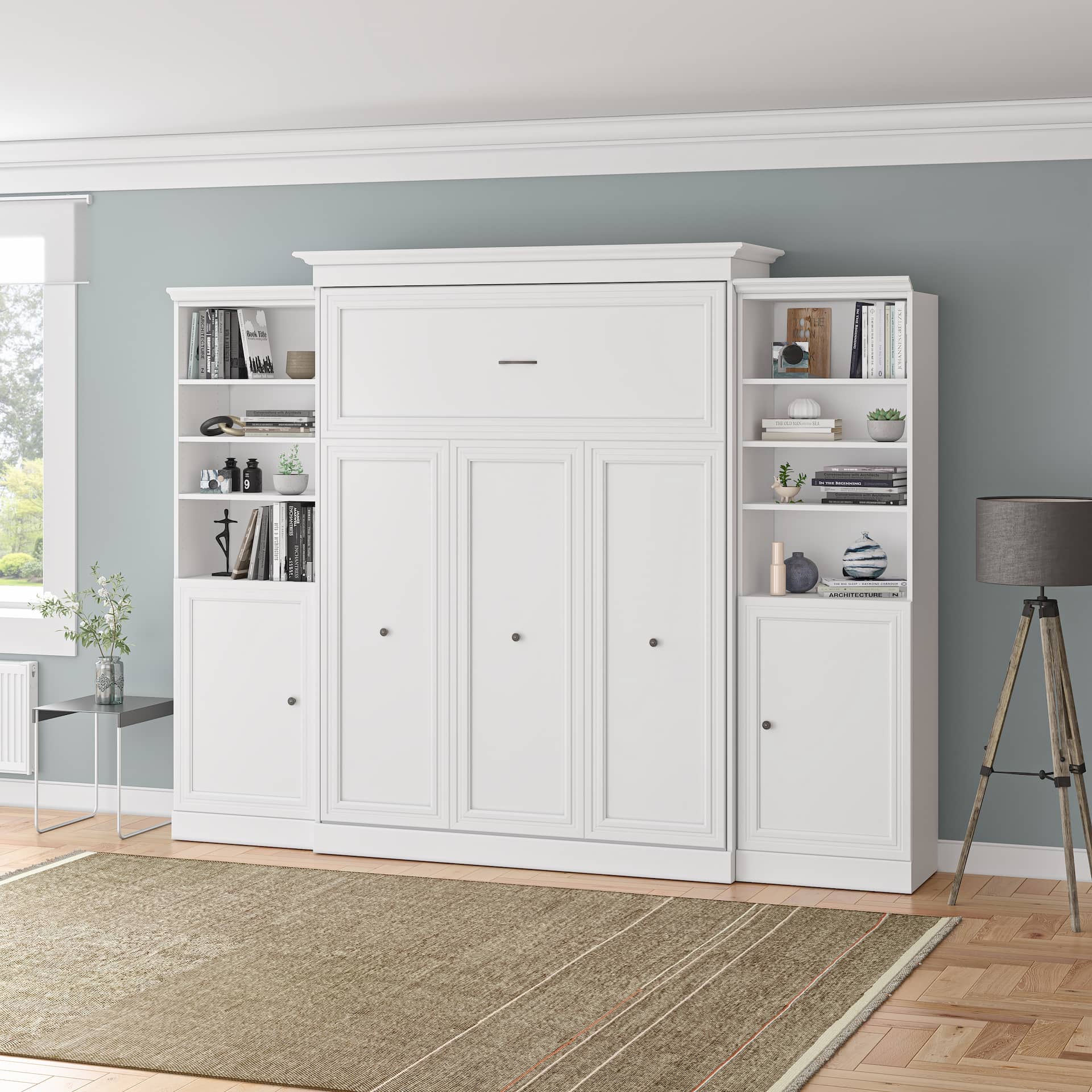 Elegant Bestar Murphy bed in a bright room