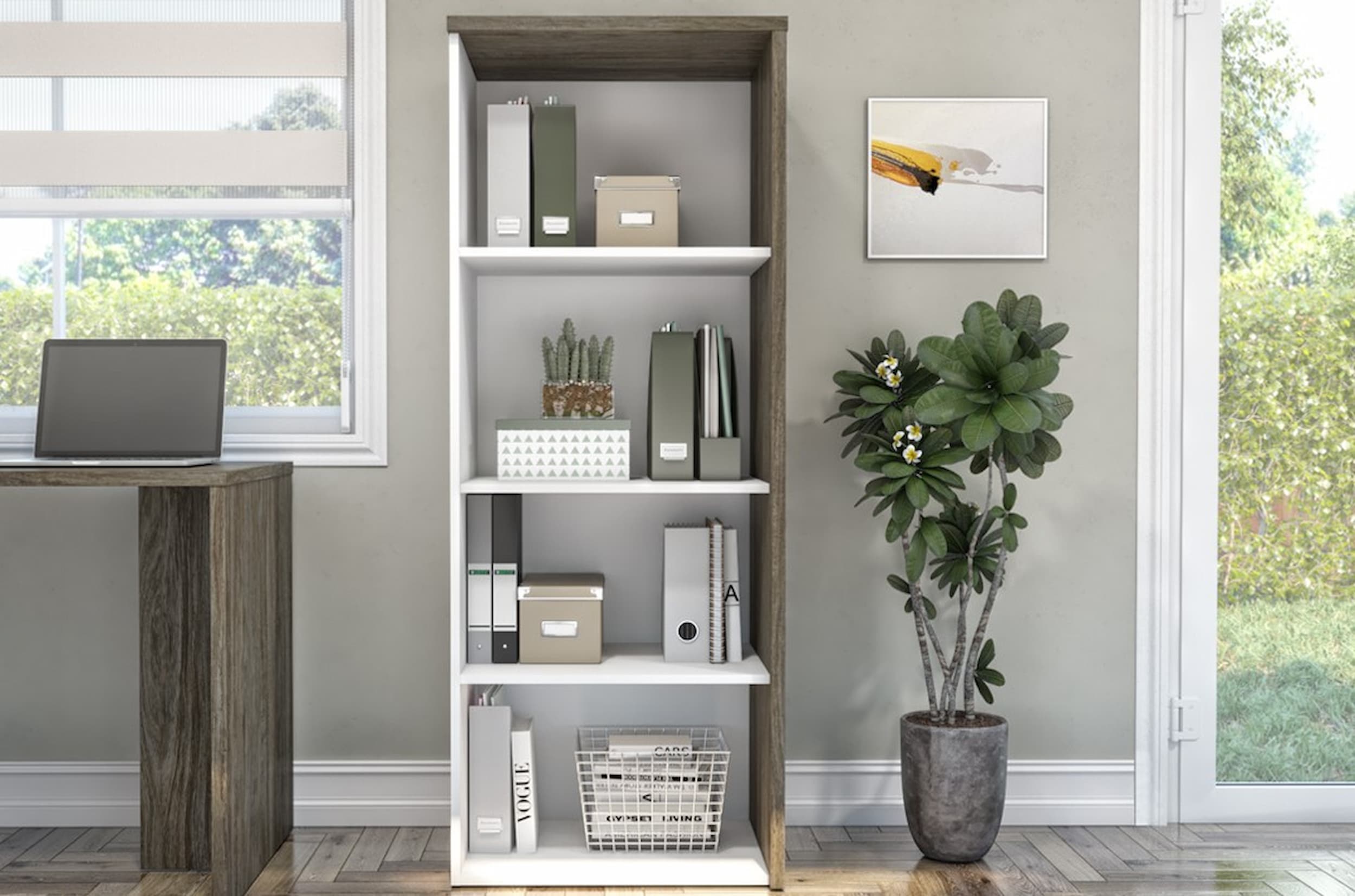 Versatile bookcase for good office storage