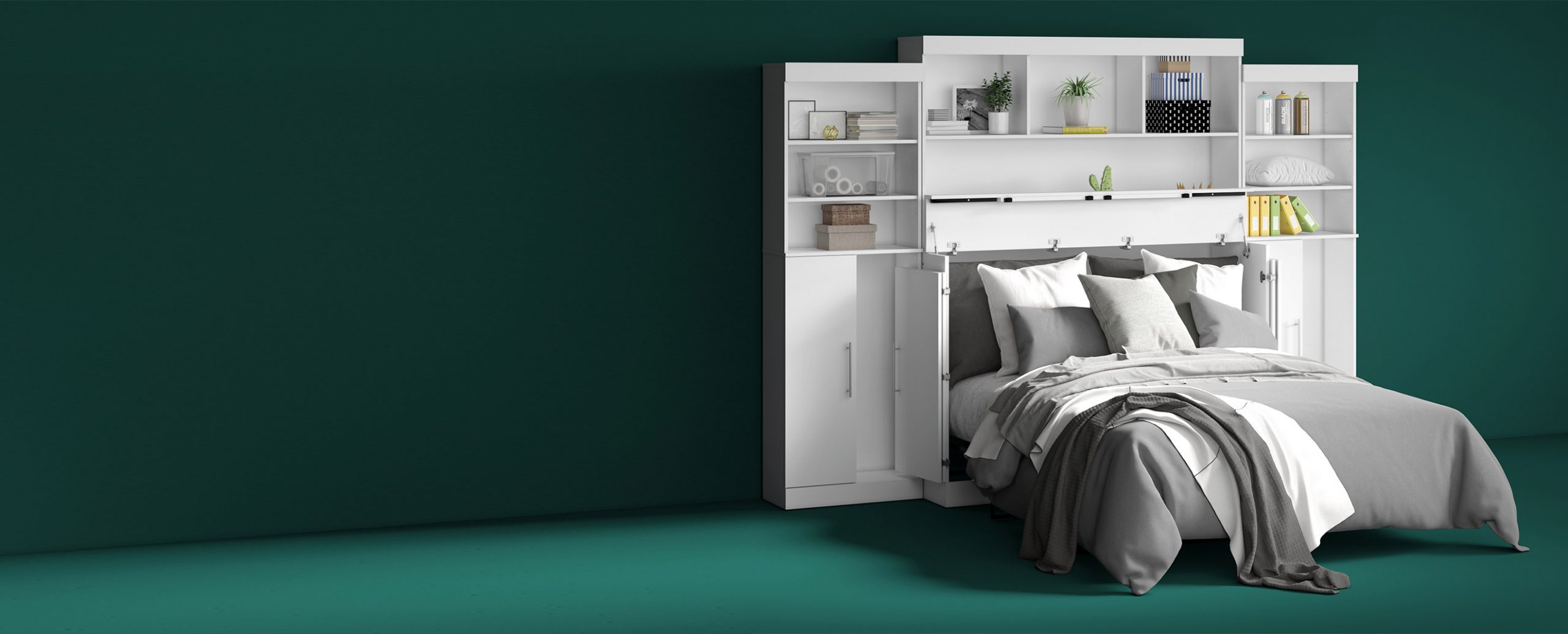 Bestar Nebula Murphy Bed with Storage