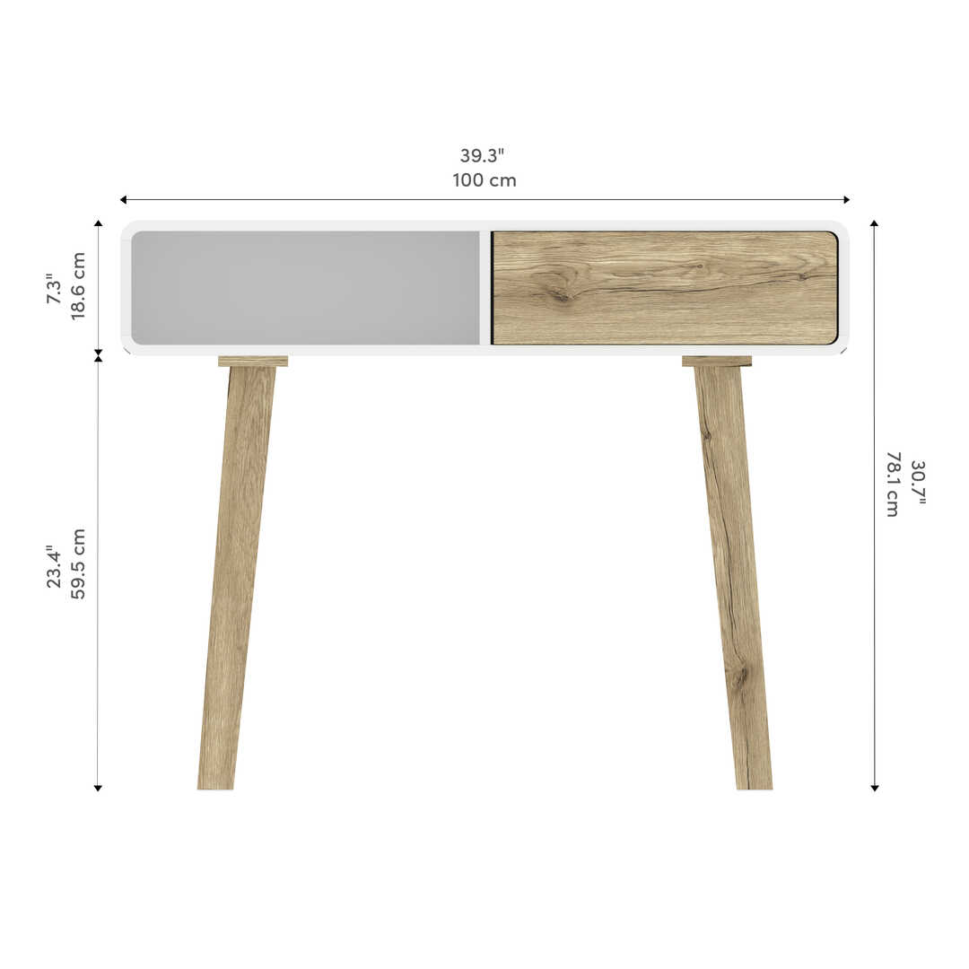 UV White & Sandy Brown Oak