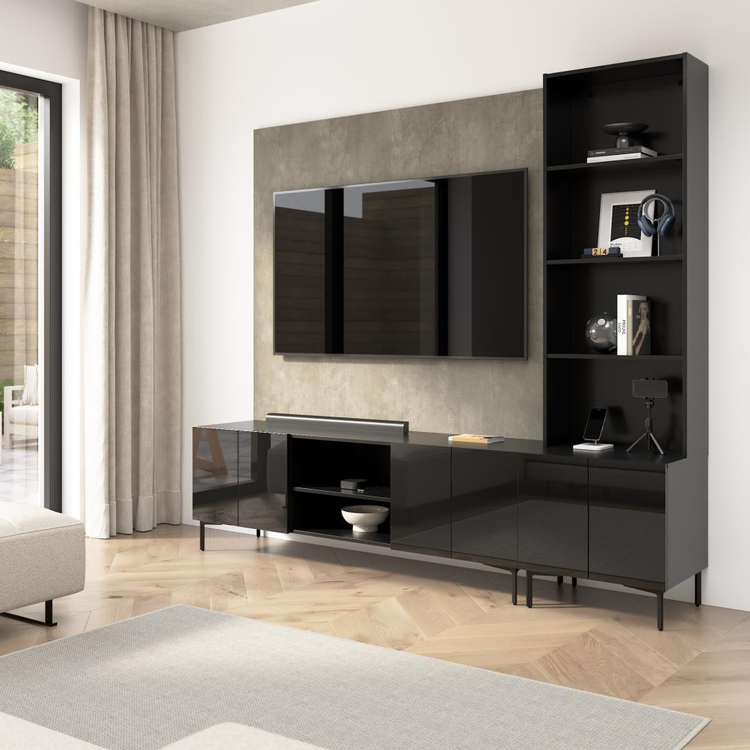 High Gloss Black/Urban Stone