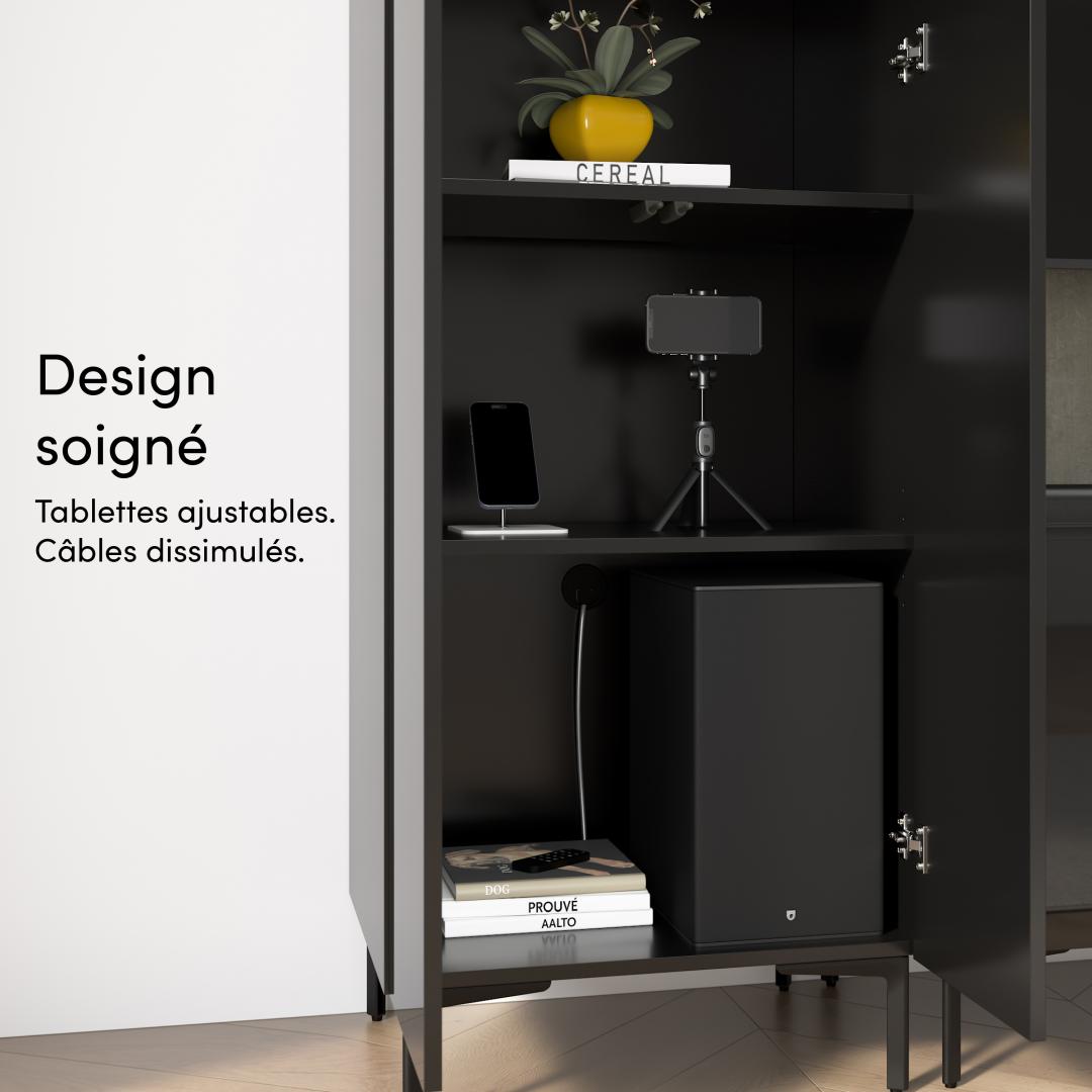 High Gloss Black/Urban Stone