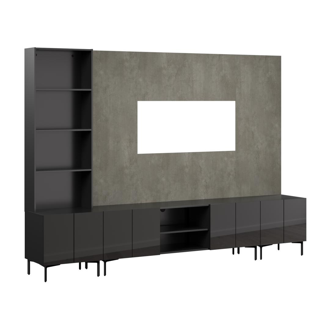High Gloss Black/Urban Stone