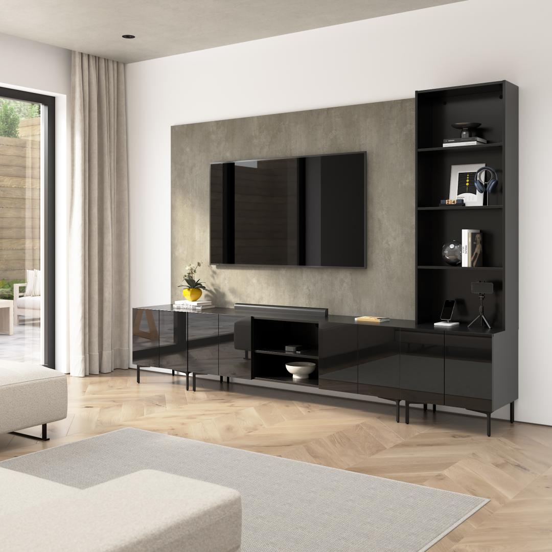 High Gloss Black/Urban Stone