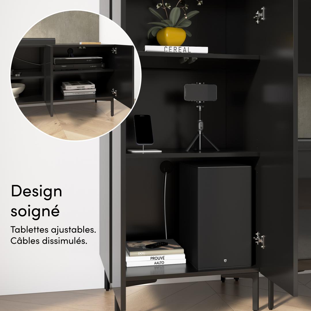 High Gloss Black/Urban Stone