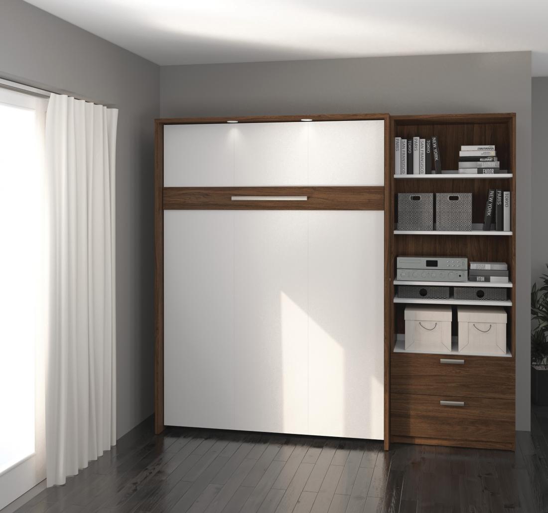 Full Murphy Bed with Closet Organizer (89W)