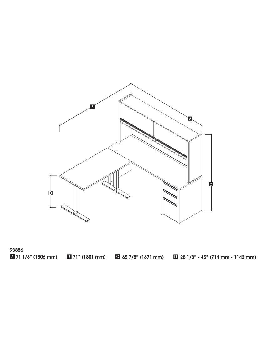 Stand Up Desk Store Under Desk Cable Management Tray Black Horizontal  Computer Cord Raceway and Modesty Panel (White, 51) in 2023