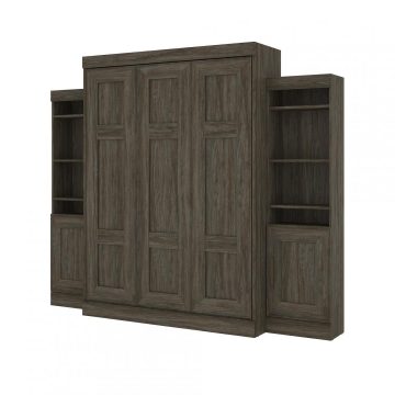 Queen Murphy Bed with 2 Storage Units (107W)