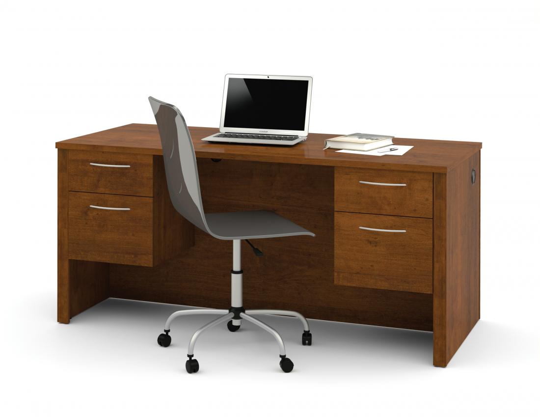 Executive Desk with Dual Half Pedestals