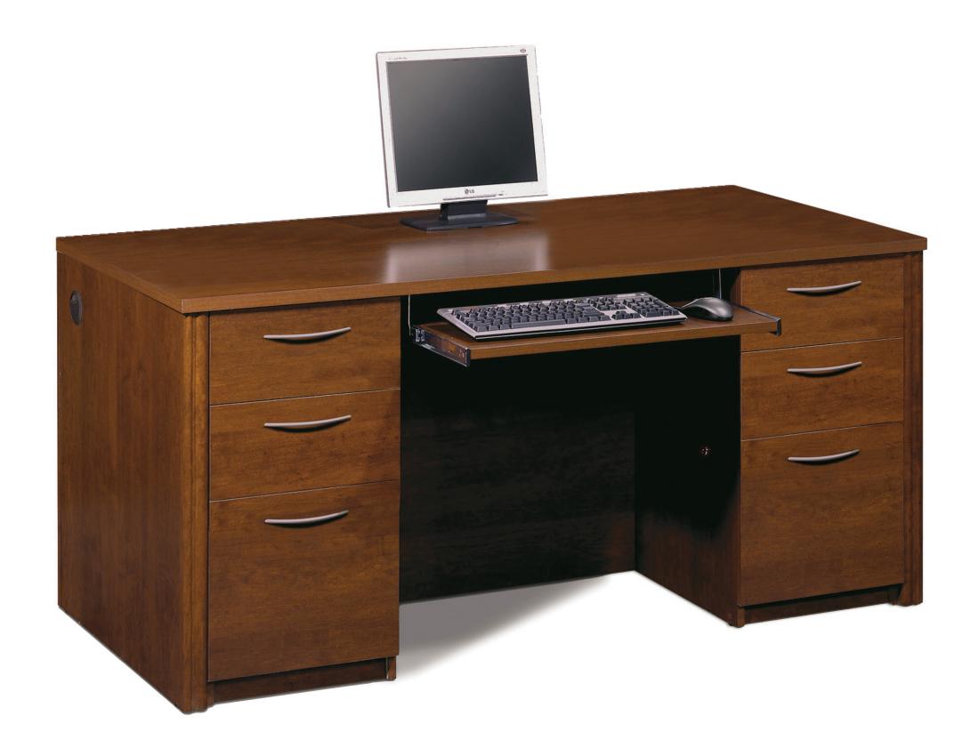 66W Executive Desk with Two Pedestals