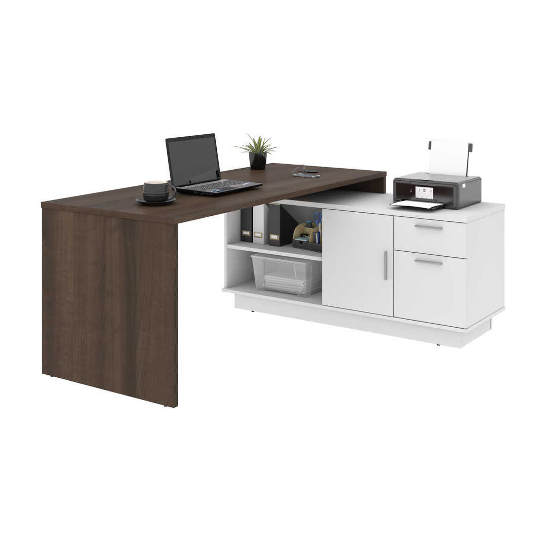 Equinox 72W L-Shaped Desk | Bestar