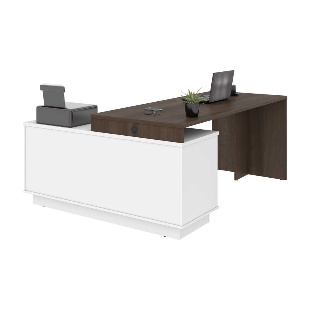 Equinox 72W L Shaped Desk Bestar