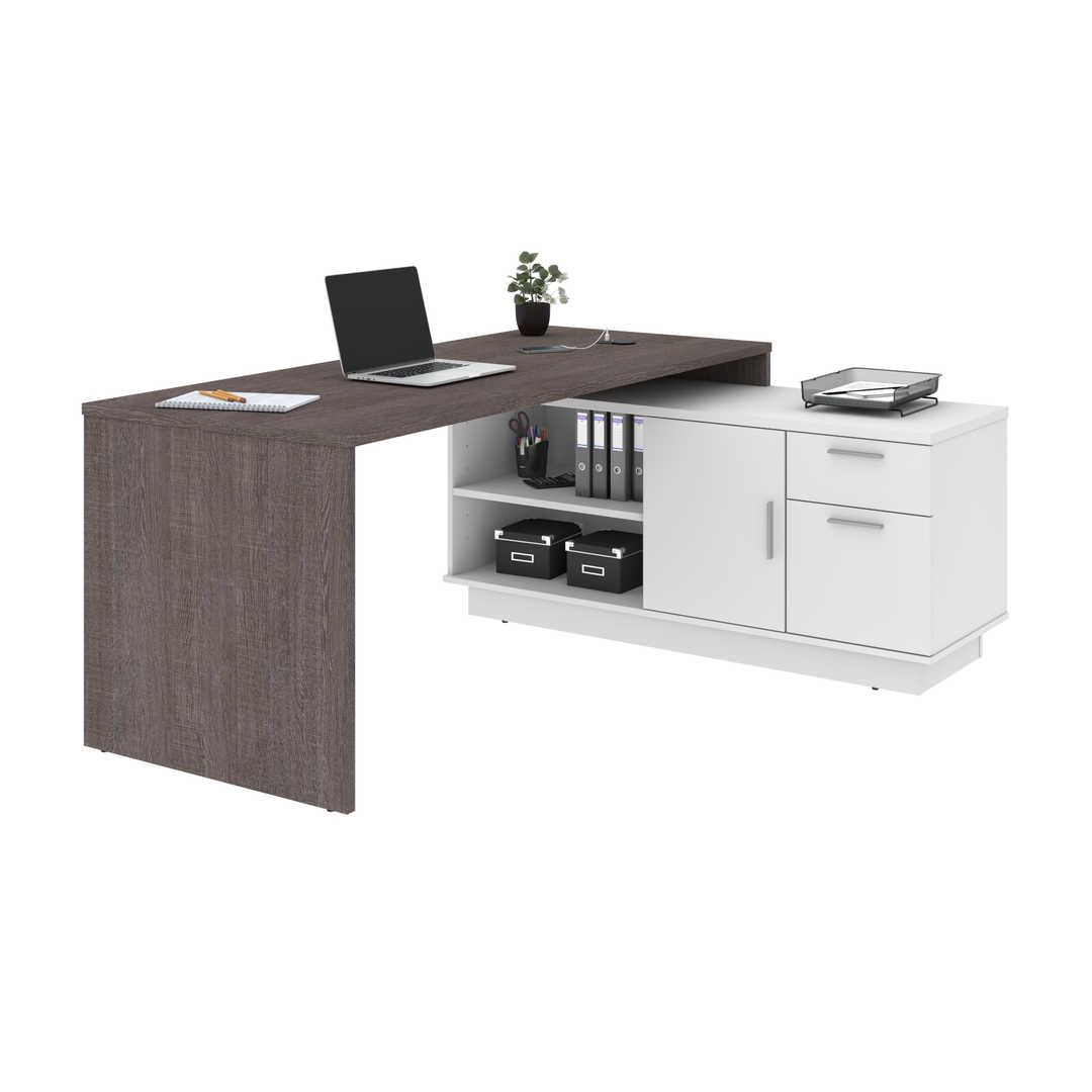 Equinox 72W L Shaped Desk Bestar