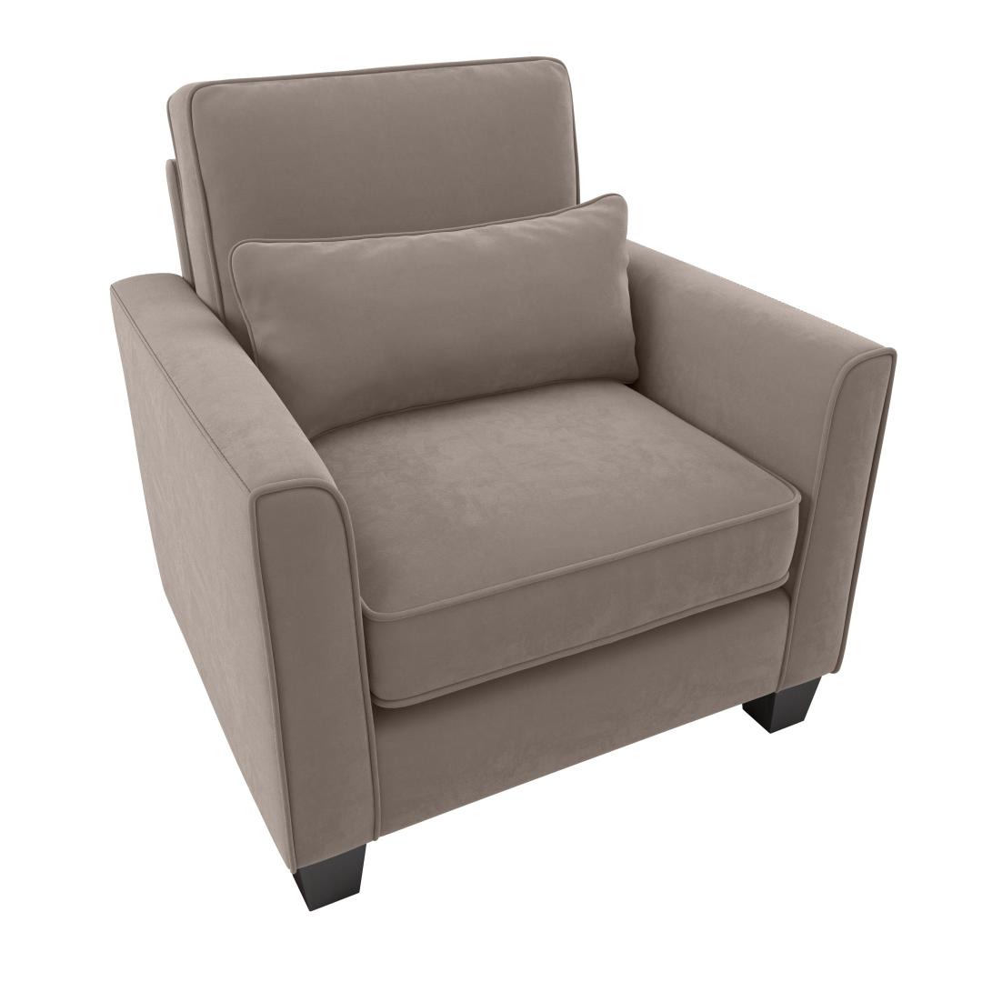 Accent Chair with Slanted Armrests
