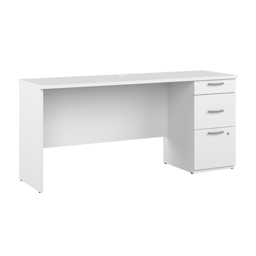 65W Computer Desk with Drawers