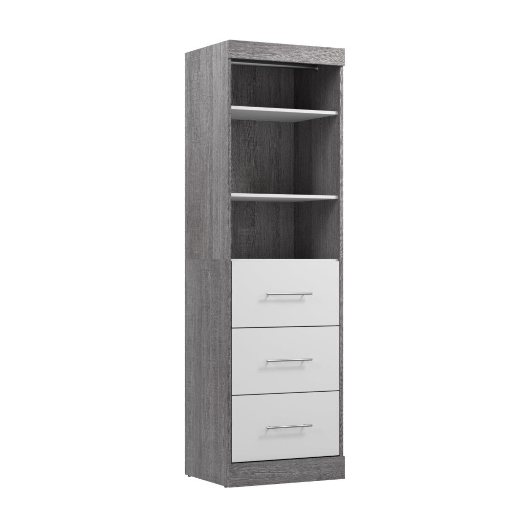 Nebula 25W Closet Organizer with Drawers | BESTAR