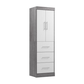 Choco closet◎　1120 Shop Origin 21 Edda 8-ft Wood Closet with Wood Drawers and