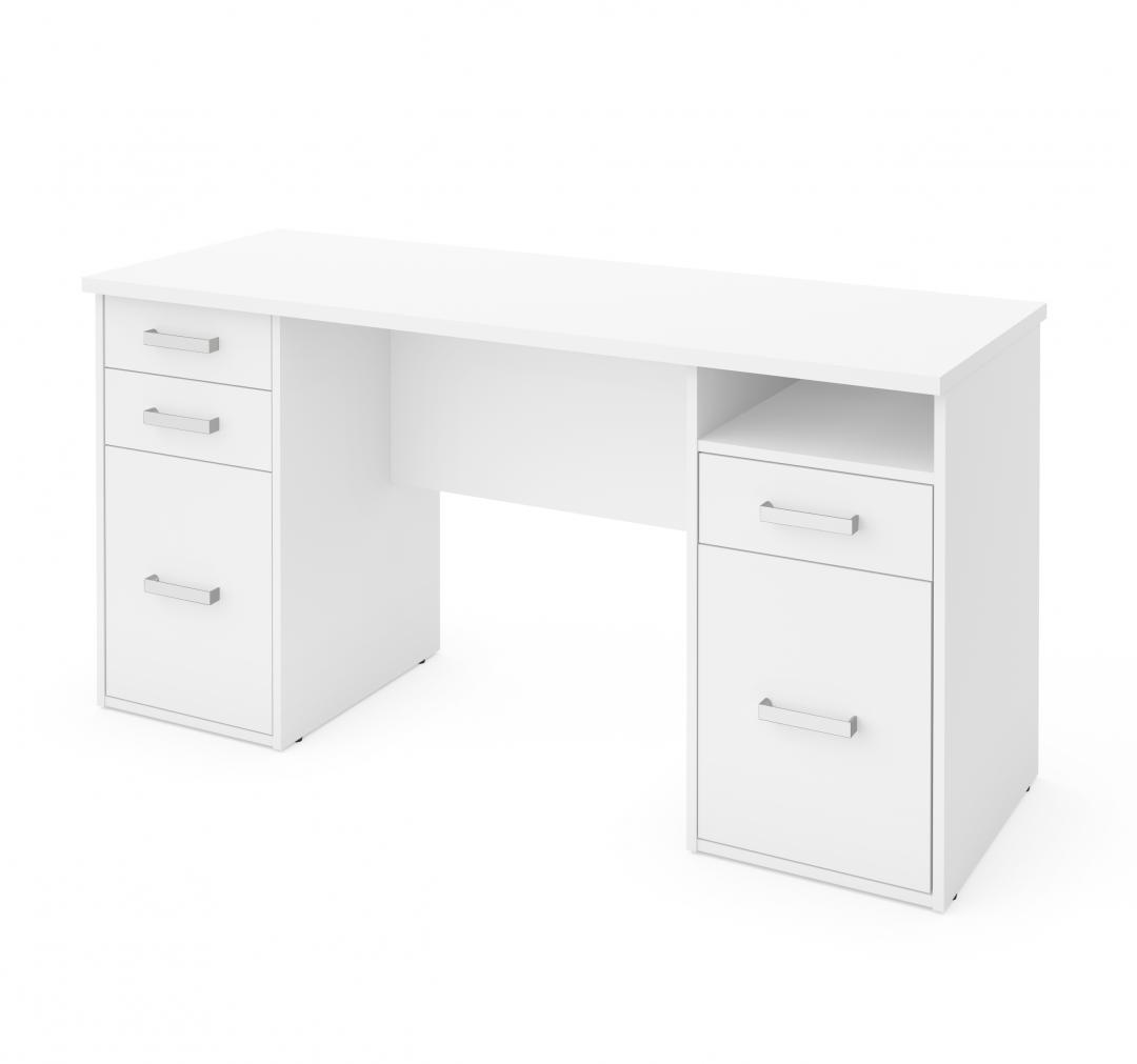 Small Desk with 2 Pedestals