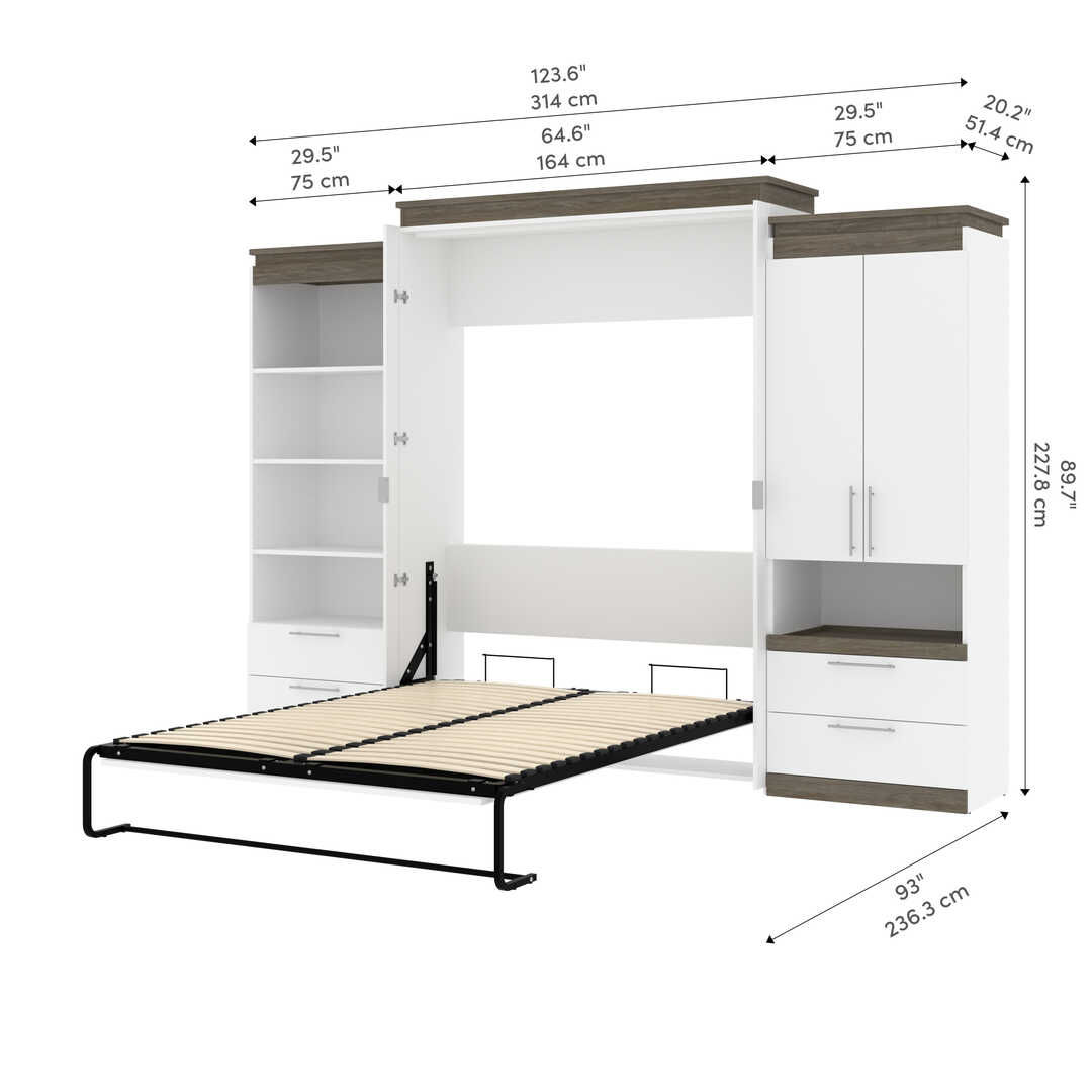 White & Walnut grey