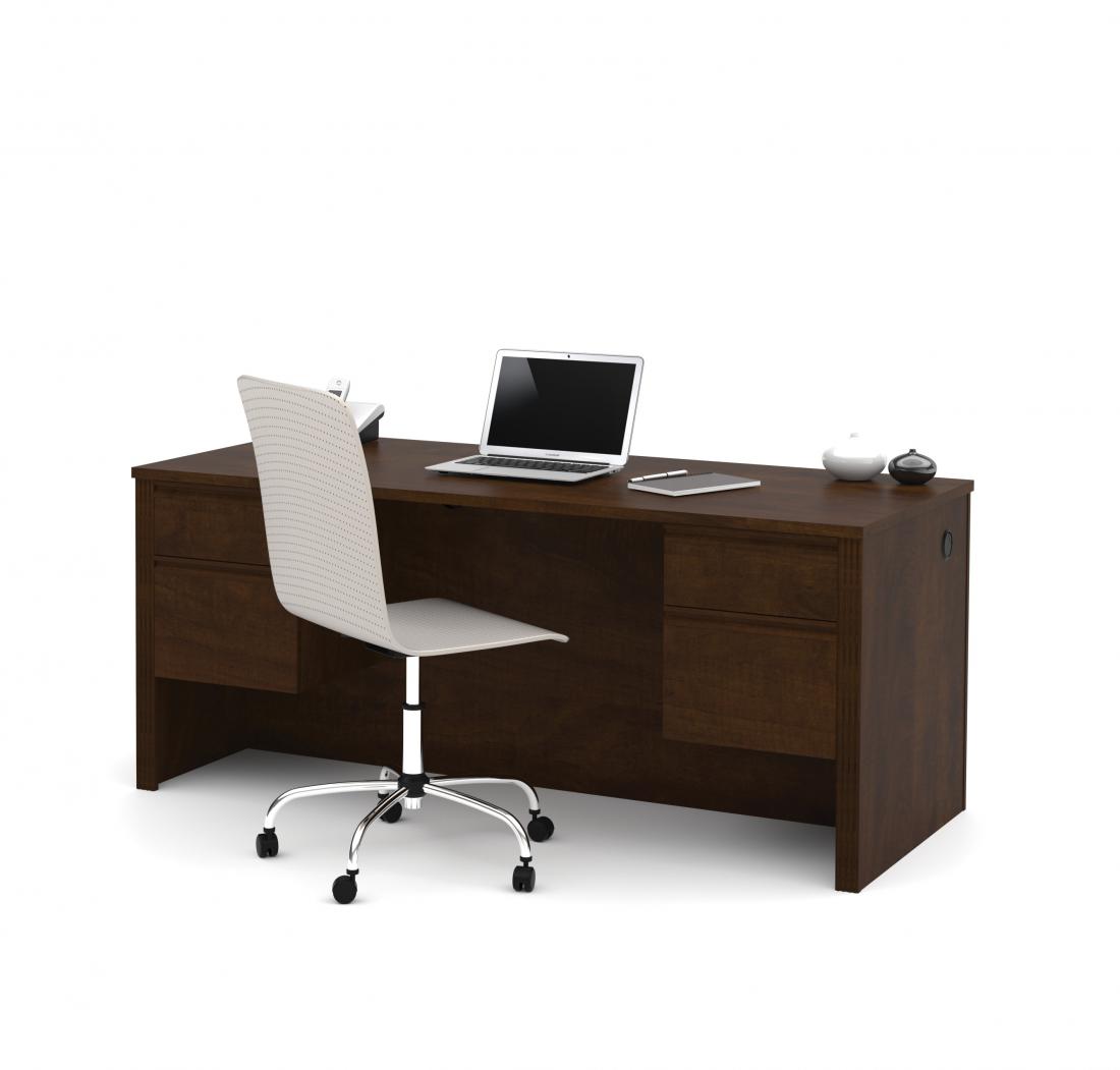 72W Executive Desk with Dual Half Pedestals