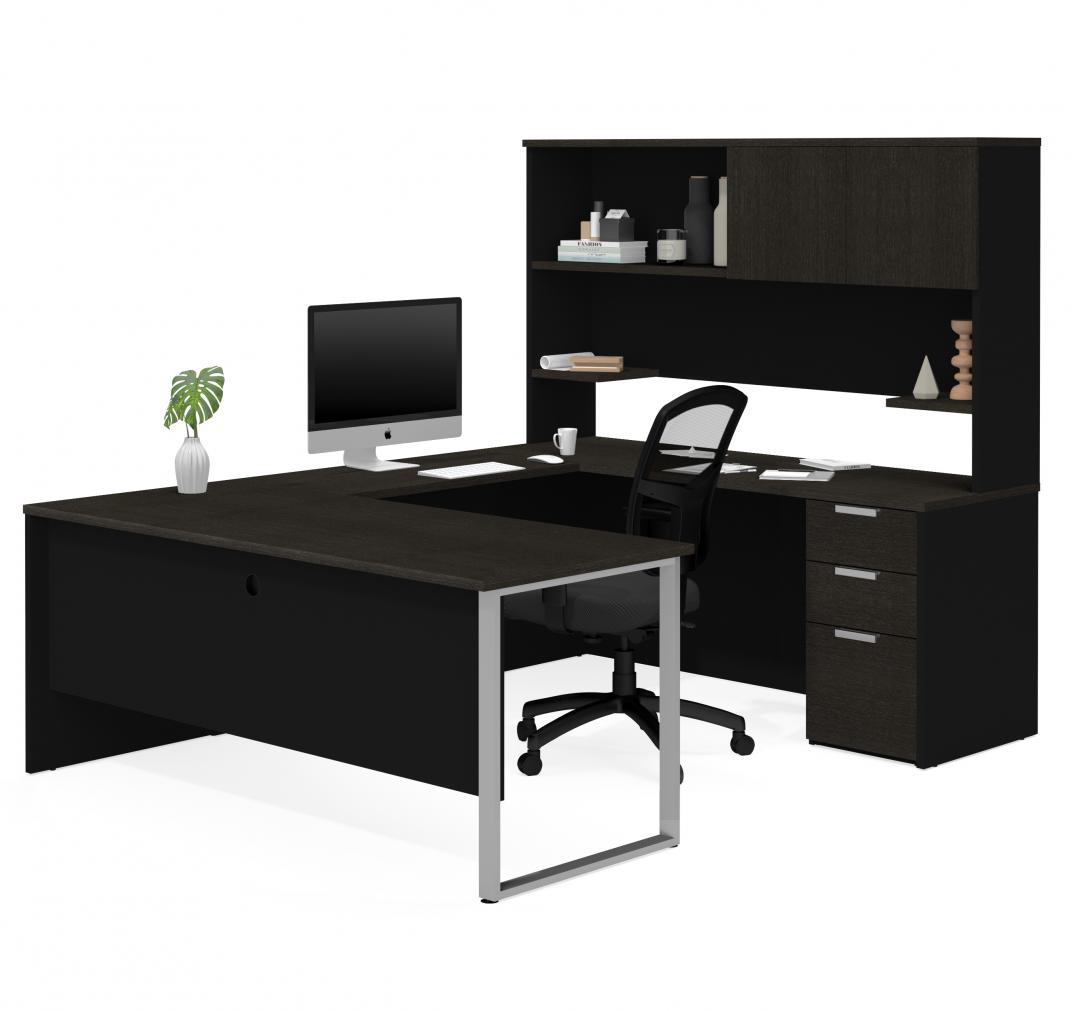 The Best U Shaped Desks For Your Needs, Aurea U Shape Executive Desk With Hutch