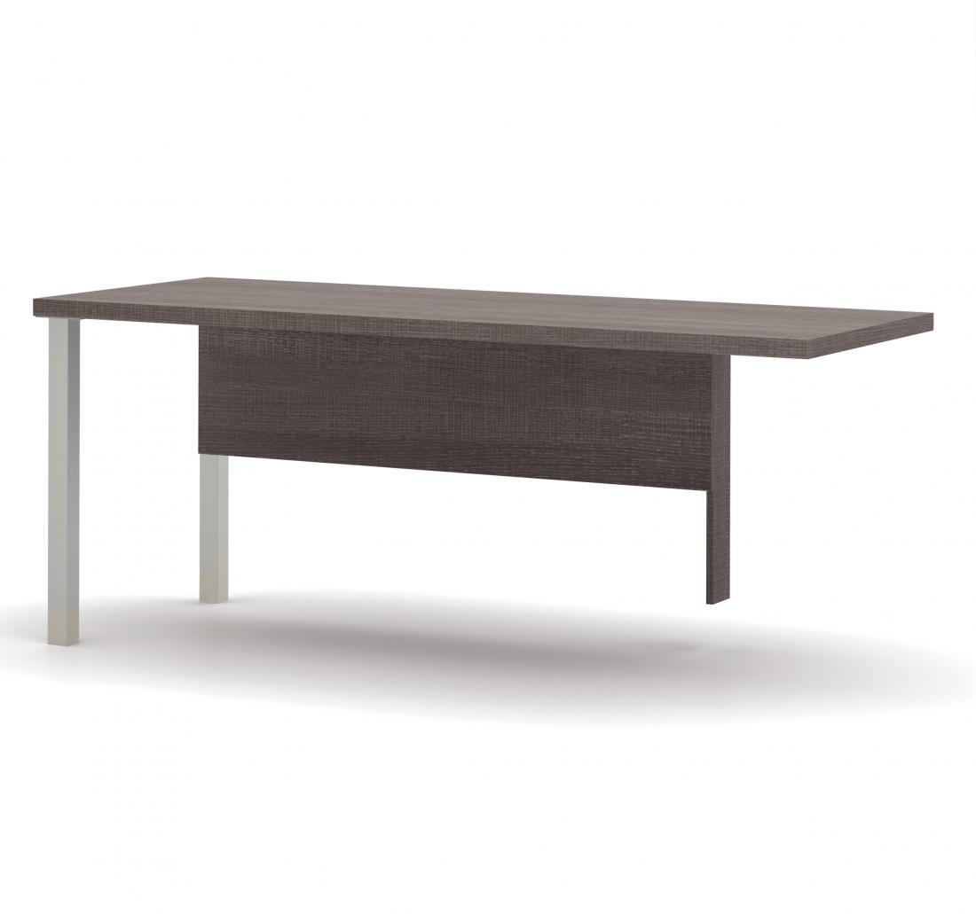 72W Return Table with Metal Legs