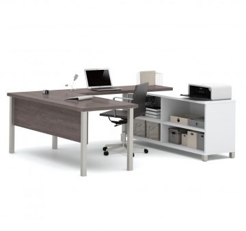 Stand Up Shop Desk, 3 File Drawers, 1 Storage Drawer