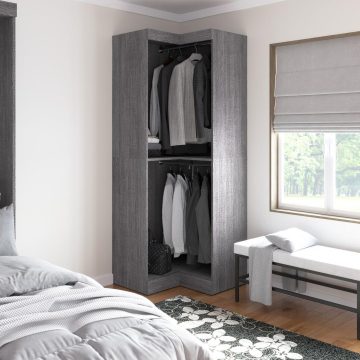 Pur 33W Corner Closet Organizer Bestar