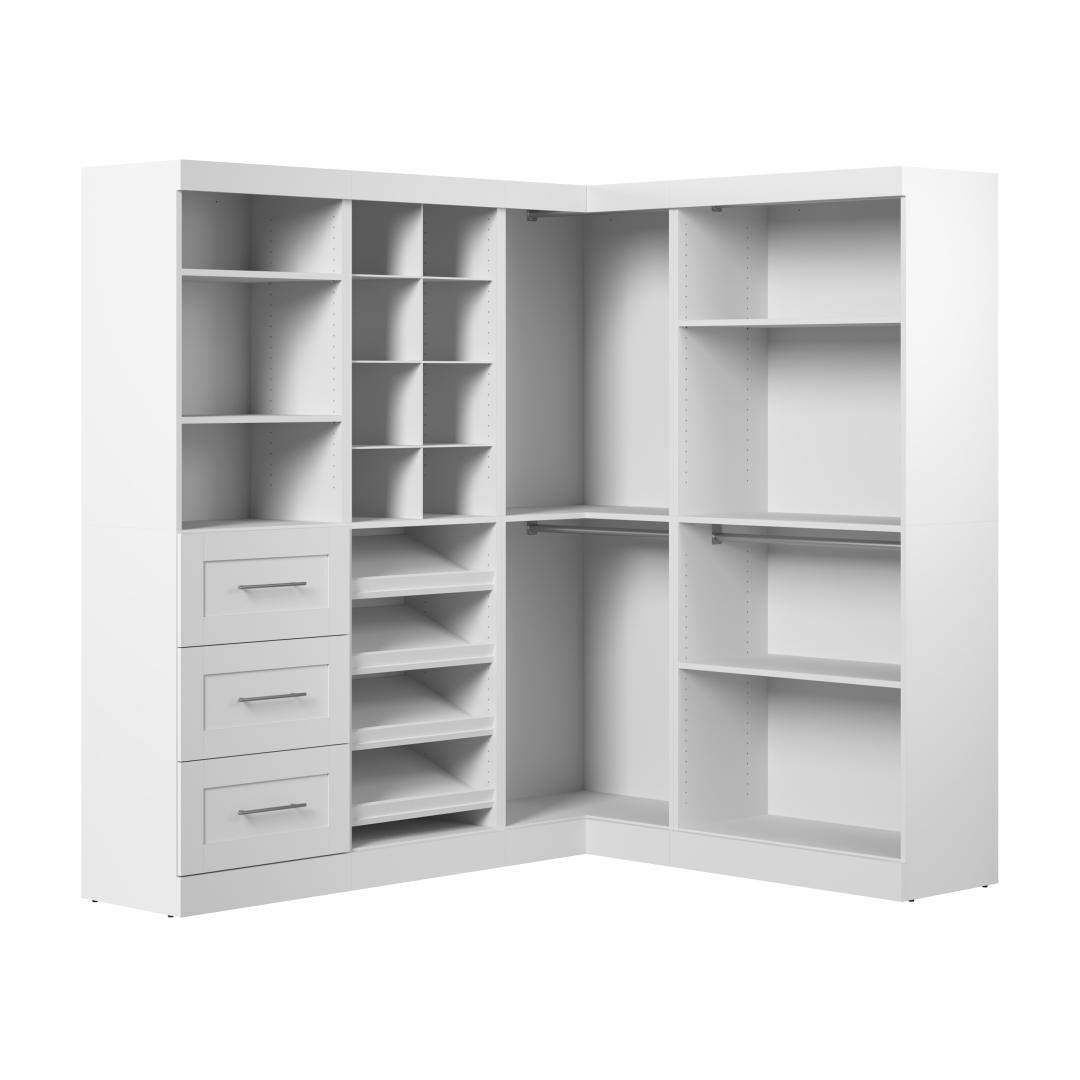 Shoe Storage Closet Kit - White