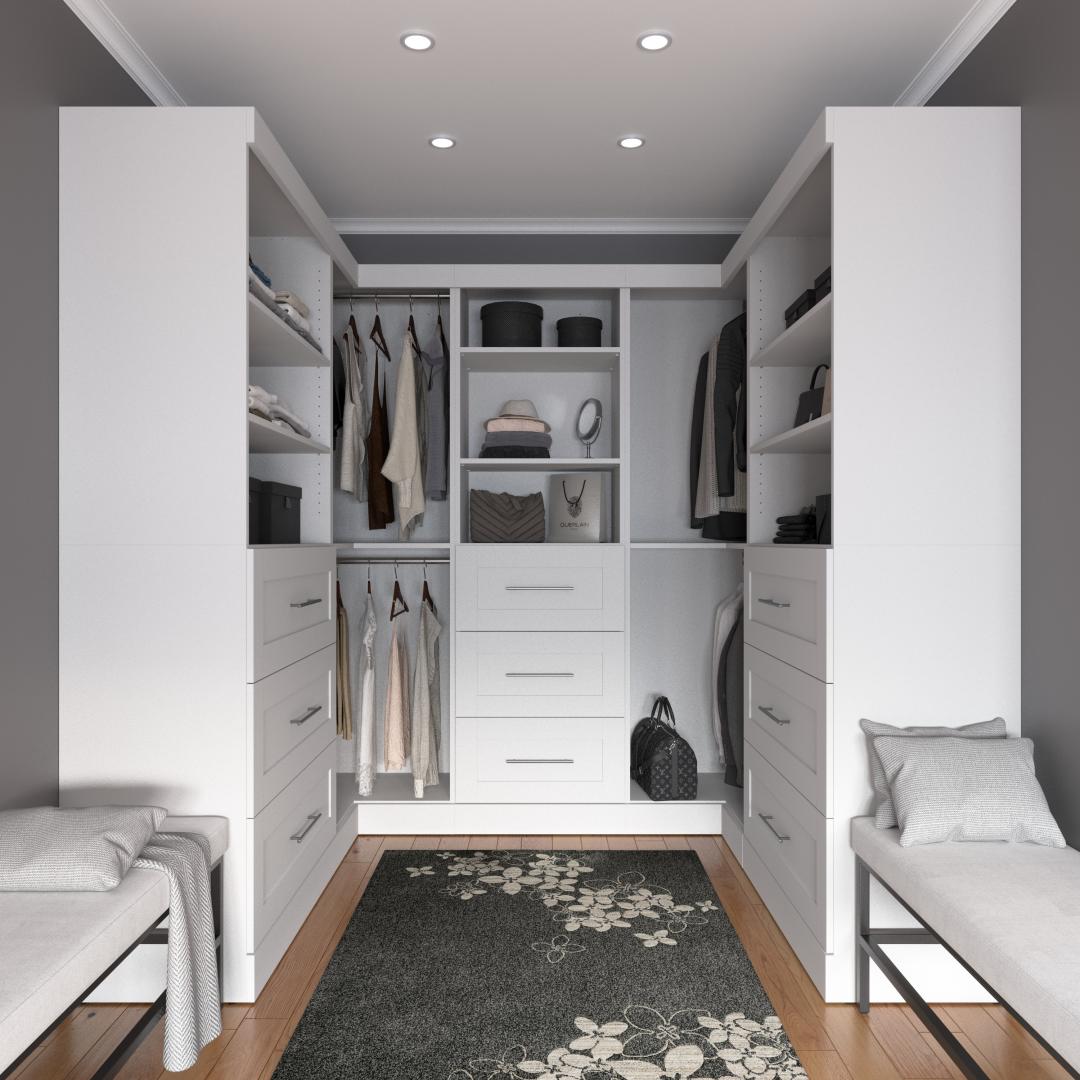 25W Closet Storage Cabinet in White by Bestar