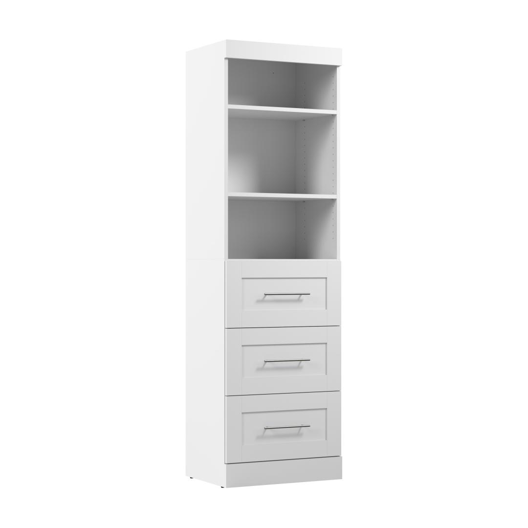 25W Closet Storage Cabinet in White by Bestar