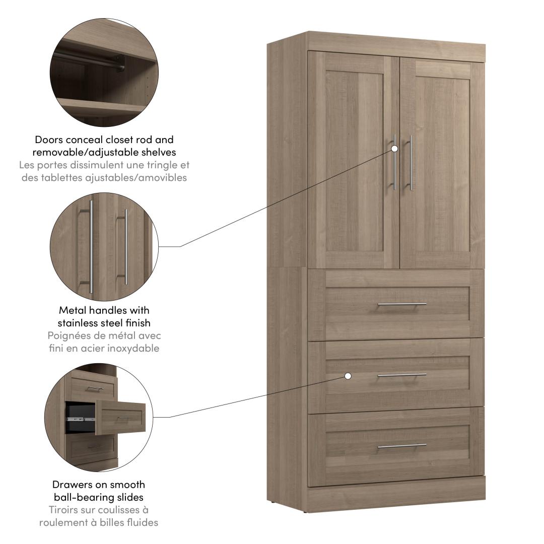 Ash Wood Roll-Out Cabinet Drawers