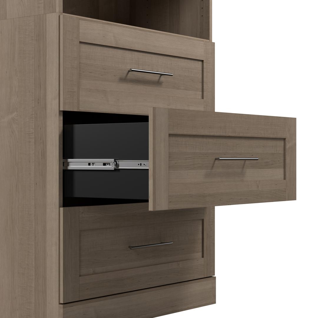 Ash Wood Roll-Out Cabinet Drawers