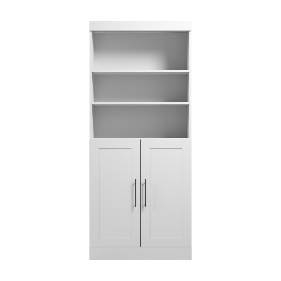 36W Closet Storage Cabinet in White by Bestar