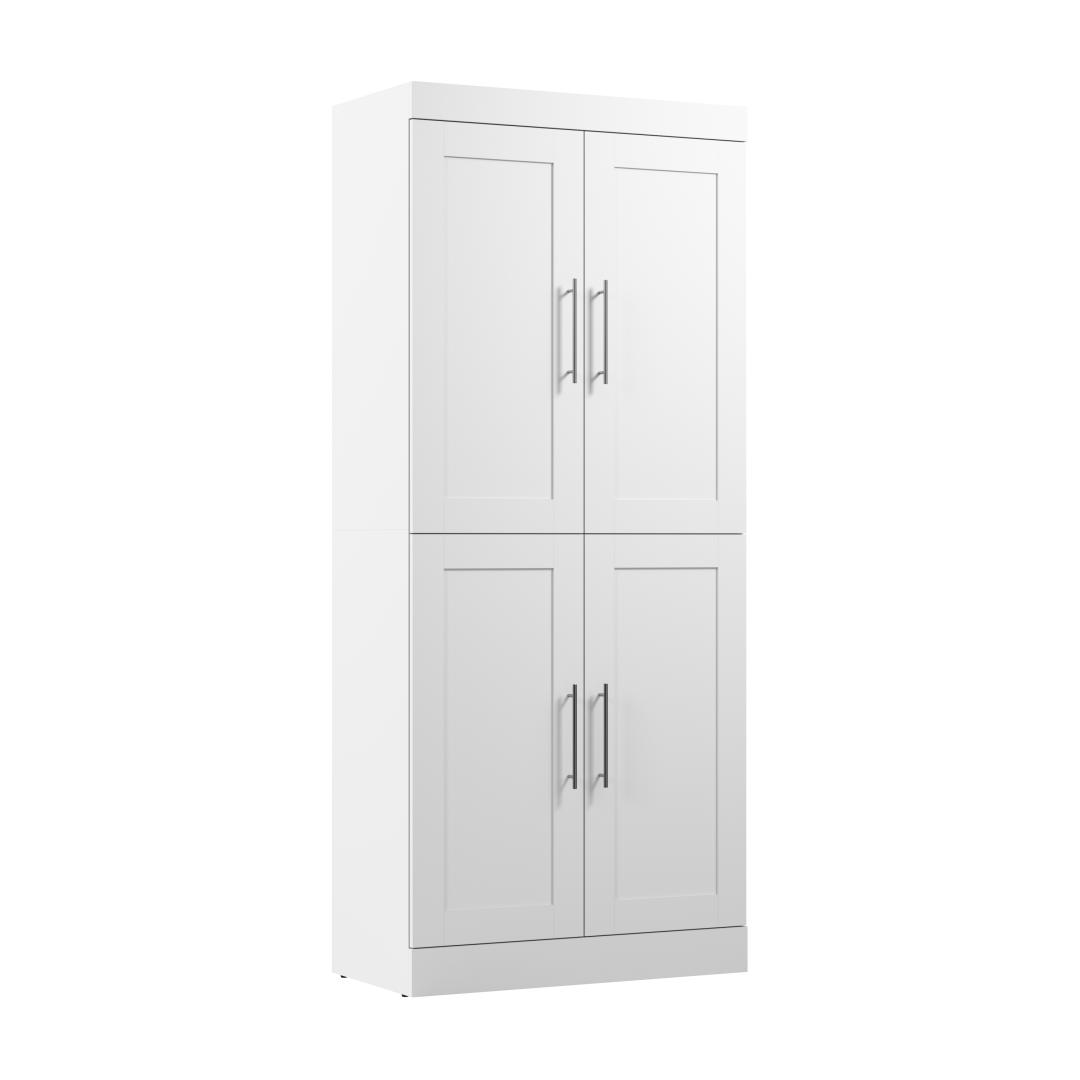 36W Closet Storage Cabinet in Linen White Oak by Bestar